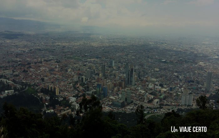 Vista de Bogotá desde el cerro Monserrate
