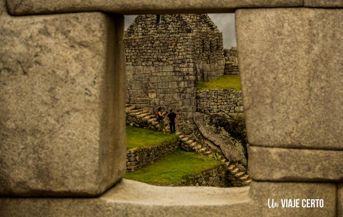 Perspectiva de la ciudadela de Macchu Picchu